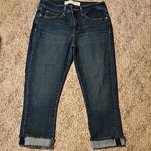 Signature by Levi Strauss Dark Blue Ankle Jeans